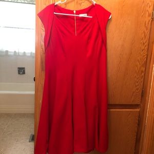Red Calvin Klein Dress